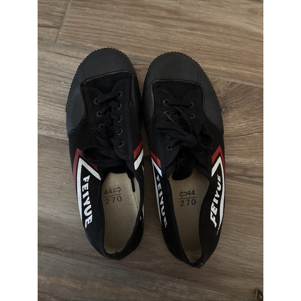 FEIYUE Black Kung Fu Martial Arts Boxing Parkour Shoes EU 44 US M 10.5